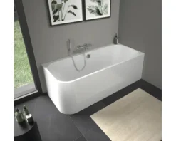 Rechteckbadewanne mit Rundung DURAVIT Happy D,2 80 x 180 cm weiß glatt 700317000000000