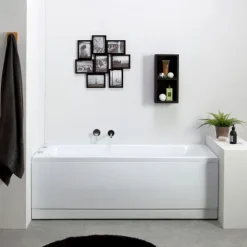 Rechteckige Whirlpool-Einbau- Badewanne, weiß | Ester