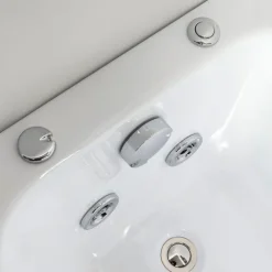 Rechteckige Whirlpool-Einbau- Badewanne, weiß | Ester
