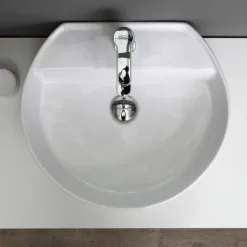 Regal für Unterwaschbecken 90 cm in Weißem Holz | Valentina