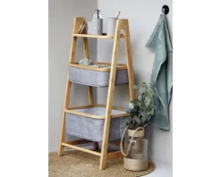 Regal 2 Körbe Bahari Bambus/grau 62216100