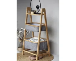 Regal 2 Körbe Bahari Bambus/grau 62216100