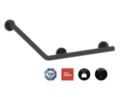 REIKA Comfort Sicherheitsgriff 135° L schwarz matt