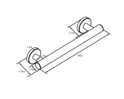 REIKA Comfort Sicherheitsgriff 30 cm Edelstahl poliert