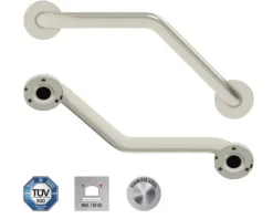 REIKA Comfort Winkelhaltegriff 45,5 cm edelstahl gebürstet