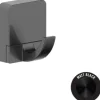 REIKA Haken Ovaro magnetisch schwarz matt ohne Montageplatte