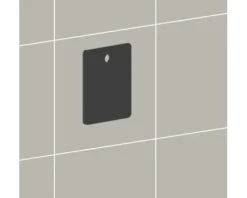 REIKA Montageplatte Ovaro für Magnetaccessoires 40 x 50 mm schwarz matt