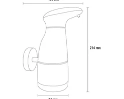 REIKA Sensor-Seifenspender SAKU schwarz matt