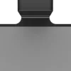 REIKA Toilettenpapierhalter mit Ablage Ovaro magnetisch schwarz matt ohne Montageplatte