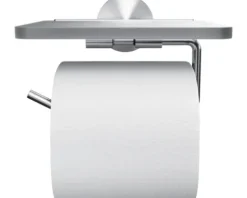 REIKA Toilettenpapierhalter SAKU mit Ablage edelstahl gebürstet