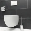 REIKA WC-Bürstengarnitur SAKU stehend WC-Bürstenkopf aus Silikon edelstahl gebürstet