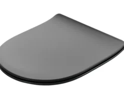 REIKA WC-Sitz MITO schwarz matt Scharniere schwarz matt mit Absenkautomatik und Quick&Clean für Jungborn Donella, Jungborn Two, Laufen Pro, Villeroy & Boch O.novo