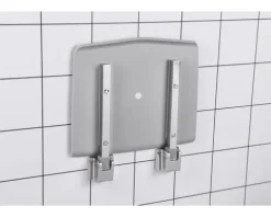 REIKA Comfort Dusch-Klappsitz chrom/grau GS zertifiziert bis 150 kg