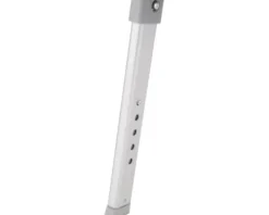 REIKA Comfort Duschstuhl SENDAI höhenverstellbar 560 - 670 mm mit Armlehnen grau/Aluminium matt