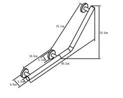 REIKA Comfort Sicherheitsgriff Winkel 135° R Edelstahl poliert