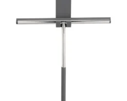 REIKA Duschabzieher TAMA mit Halter 28 cm silber glänzend Halter aus Silikon