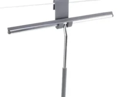 REIKA Duschkabinenabzieher TAMA mit Halter 40 cm grau/edelstahl Halter aus Silikon