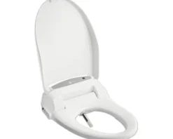 REIKA Premium Dusch-WC-Sitz SANO weiß mit Fernbedienung für Duravit DuraStyle, Grohe Bau, Grohe Euro, Laufen Val, Ideal Standard Connect, Ideal Standard i.life A, Jungborn Two, Cersanit Larga