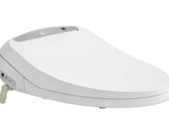 REIKA Premium Dusch-WC-Sitz SANO weiß mit Fernbedienung für Duravit DuraStyle, Grohe Bau, Grohe Euro, Laufen Val, Ideal Standard Connect, Ideal Standard i.life A, Jungborn Two, Cersanit Larga