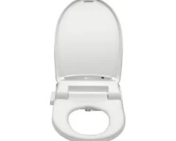 REIKA Premium Dusch-WC-Sitz SANO weiß mit Fernbedienung für Duravit DuraStyle, Grohe Bau, Grohe Euro, Laufen Val, Ideal Standard Connect, Ideal Standard i.life A, Jungborn Two, Cersanit Larga