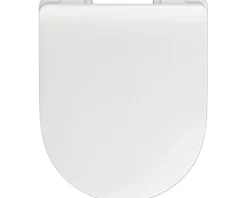 REIKA WC-Sitz ISE weiß mit Absenkautomatik und Quick&Clean Slimline für Duravit ME by Starck, Laufen Pro, Villeroy & Boch O.novo, VitrA S50