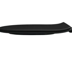 REIKA WC-Sitz MITO schwarz matt Scharniere messing gebürstet mit Absenkautomatik und Quick&Clean für Jungborn Donella, Jungborn Two, Laufen Pro, Villeroy & Boch O.novo