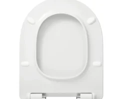 REIKA WC-Sitz MITO weiß Scharniere edelstahl mit Absenkautomatik und Quick&Clean für Jungborn Donella, Jungborn Two, Laufen Pro, Villeroy & Boch O.novo