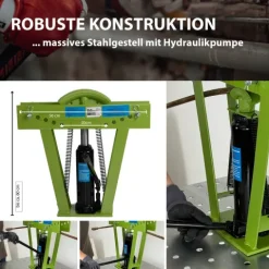 Rohrbiegemaschine hydraulisch 12t Presskraft 6 Matritzen 90° Biegewinkel Rohrbieger Rohrbiegegerät