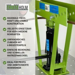 Rohrbiegemaschine hydraulisch 12t Presskraft 6 Matritzen 90° Biegewinkel Rohrbieger Rohrbiegegerät