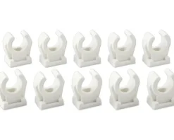 Rohrclip 15 mm weiß 10 Stück