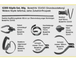 Rohrreinigungsmaschine G300 Set 1 53001