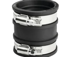 Rohrverbinder flexibel Kunststoff schwarz 42 mm - 50 mm