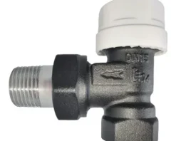 Rotheigner Thermostatventil-Unterteil Eckform 1/2 Zoll schwarz matt