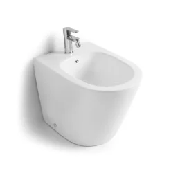 Sanitärkeramik Stand-Bidet in weißer Farbe | Blues