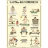 Sauna Baderegel-Tafel roro für Damen