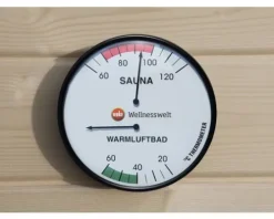 Sauna Doppelhygrometer Weka Ø 160 mm mit 2 Anzeigetafeln
