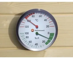 Sauna Klimamesser Weka mit Hygrometer und Thermometer