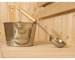 Sauna Ausguss-Set Weka aus edelstahl