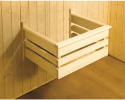 Saunahaus Weka Kuopio inkl.9 kW Ofen u.ext.Steuerung mit Fenster und Holztüre mit Isolierglas wärmegedämmt