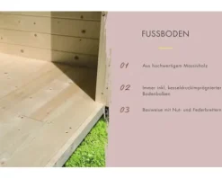 Saunahaus Karibu Sares 3 ohne Ofen mit Fenster und Ganzglastür aus Klarglas Holz Fichte Metallrahmen anthrazit