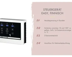 Saunaofen Karibu 9 kW mit ext. Steuerung Easy Finnisch