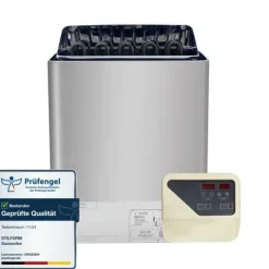 Saunaofen Thermolux 6KW Gunmetal – Touch/Digital Controller