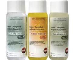 Sauna und Dampfbaddüfte Weka 3er Sparset a 250 ml