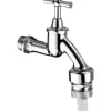 SCHELL Auslaufhahn Auslaufventil 3/4" AG Fettkammeroberteil 1/2" Rückflussverhinderer Rohrbelüfter chrom 034410699
