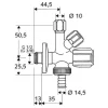 SCHELL Eckventil Kombiventil COMFORT RV 3/8" AG Rückflussverhinderer Fettkammeroberteil selbstdichtend chrom 035440699