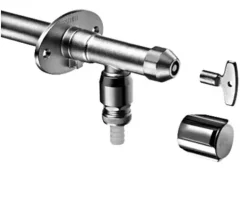 SCHELL Frostsichere Außenwandarmatur SCHELL POLAR II 3/4" AG Rückflussverhinderer chrom 039960399