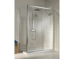 Schiebetür für Seitenwand Schulte Kristall/Trend Breite 120 cm Klarglas Profilfarbe chrom