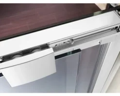 Schiebetür für Seitenwand Breuer Panorama Soft&Silent 120 cm Anschlag links Klarglas Profilfarbe chrom