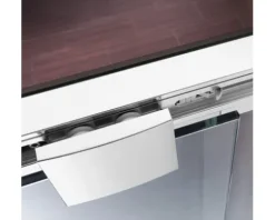Schiebetür für Seitenwand Breuer Panorama Soft&Silent 120 cm Anschlag links Klarglas Profilfarbe chrom