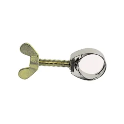 Schlauchschelle, Schlauchklemme - UNEX, bis 21mm, CNS, mit Flügelschraube aus Messing